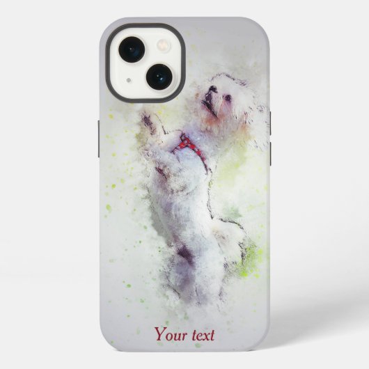 Etui iPhone 13 Caniche mignon (Verso)