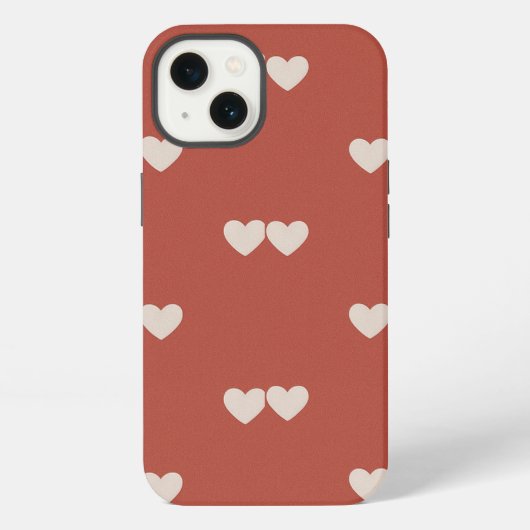 ETUI iPhone 13 CAPA PARA CELULAR EM DESIGN DE CORAÇÃO (Verso)