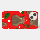 Etui iPhone 13 capybara de noël (Verso Horizontal)