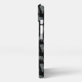 Etui iPhone 13 Carlin Chien Cute Grille Silhouette Noir (Côté gauche)