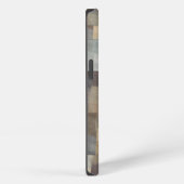 Etui iPhone 13 Carrés Patchwork (Côté droit)