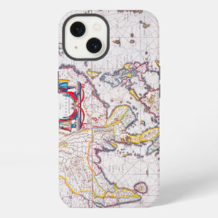 Etui iPhone 13 Carte antique de l'Inde de 1650