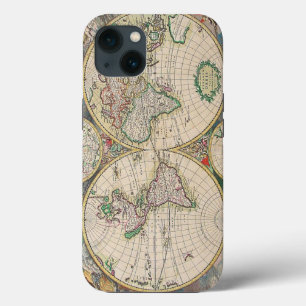 Etui iPhone 13 Carte du monde antique