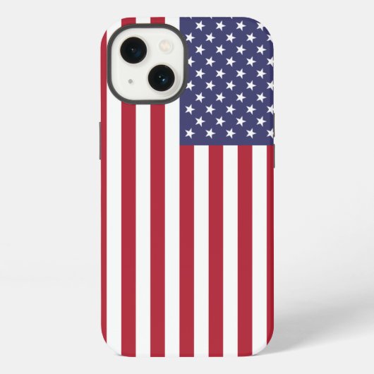 Etui iPhone 13 Carte iPhone drapeau américain (Verso)
