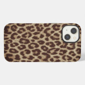 Etui iPhone 13 Cas d'empreinte de léopard d'Iphone (Verso Horizontal)