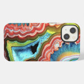 Etui iPhone 13 "Cas en pierre de l'iPhone 6 d'arc-en-ciel " (Verso Horizontal)