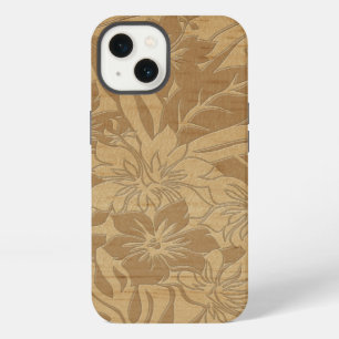 Etui iPhone 13 Cas hawaïen en bois de l'iPhone 6 de Faux de plage