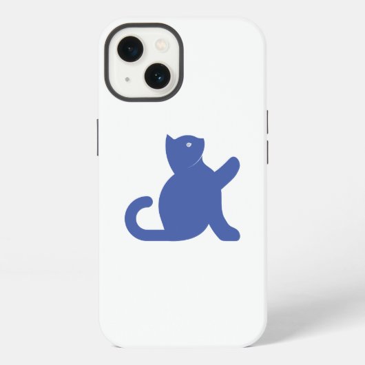 Etui iPhone 13 Cat dit bonjour (Verso)