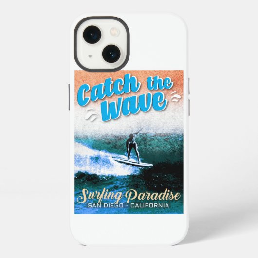 Etui iPhone 13 Catch the Wave - Le paradis du surf (Verso)