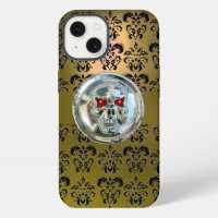 CAVALIERS DE CRÂNE JAUNE NOIR DAMAS Coque Case-Ma
