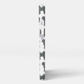 Etui iPhone 13 Cavapoo Cute Chien Grille Silhouette Blanc (Côté gauche)