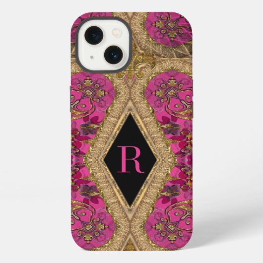 Etui iPhone 13 Cavelier Raye Monogramme (Verso)