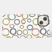 Etui iPhone 13 Cercles Boho (Verso Horizontal)