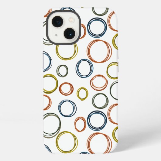 Etui iPhone 13 Cercles Boho (Verso)