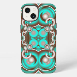 Etui iPhone 13 Cercles célestes circulaires Motif