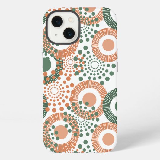 Etui iPhone 13 Cercles, Cercles Partout (Verso)