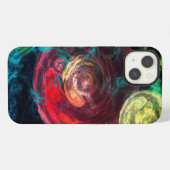 Etui iPhone 13 Cercles de galaxies (Verso Horizontal)