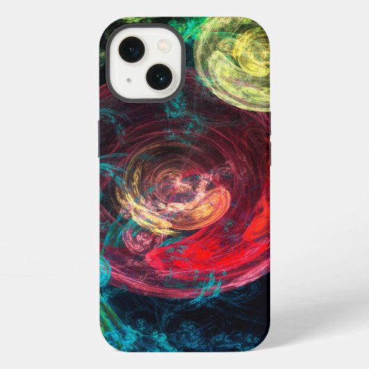 Etui iPhone 13 Cercles de galaxies (Verso)