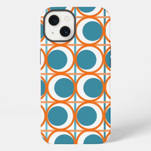 Etui iPhone 13 Cercles et lignes MCM (Verso)