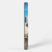 Etui iPhone 13 Chaises longues sur la plage coussin décoratif (Côté droit)