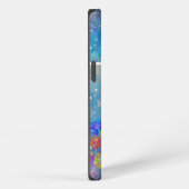 Etui iPhone 13 Champ de fleurs impressionniste abstrait (Côté droit)