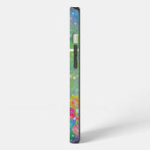 Etui iPhone 13 Champ de fleurs impressionniste abstrait (Côté gauche)