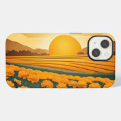 Etui iPhone 13 Champs dorés de Soucis (Verso Horizontal)