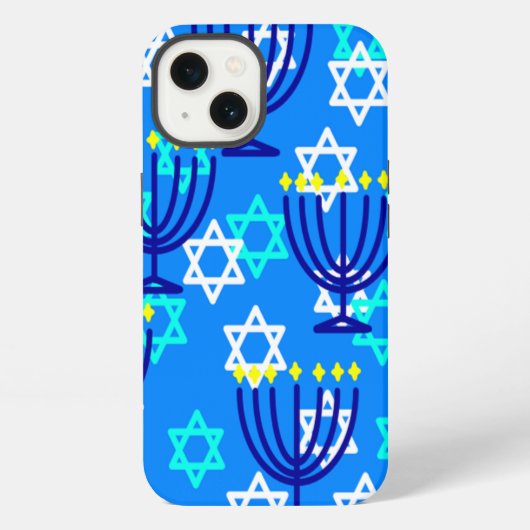 Etui iPhone 13 Chandeliers de Hanoukka (Verso)