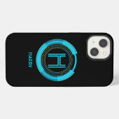 Etui iPhone 13 Changer initial, Ajouter (supprimer) Nom, Futurist (Verso Horizontal)