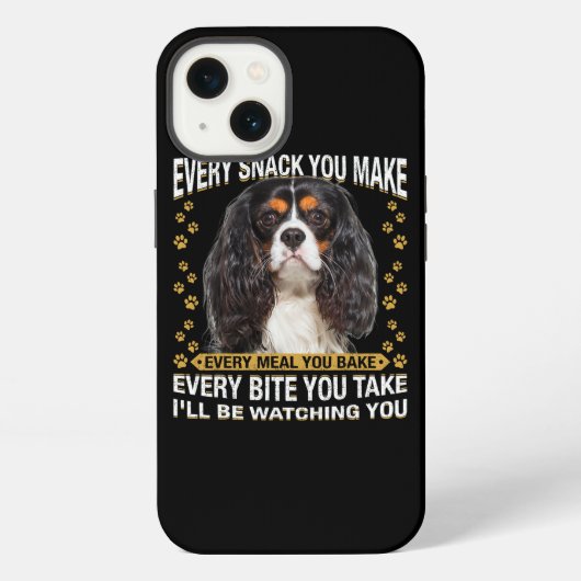 Etui iPhone 13 Chaque Snack Que Vous Faites Drôle Cavalier King C (Verso)