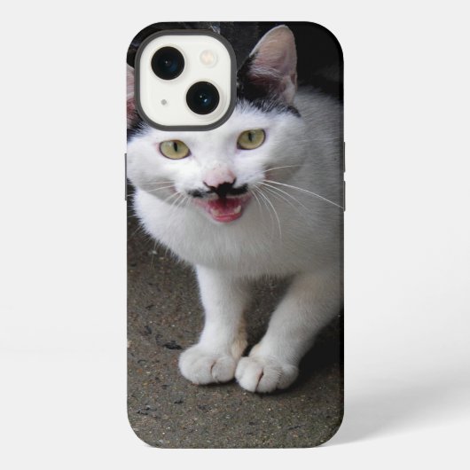 Etui iPhone 13 Chat avec Moustache (Verso)