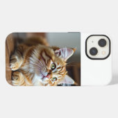 Etui iPhone 13 Chat drôle (Verso Horizontal)