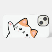 Etui iPhone 13 Chat mignon drôle (Verso Horizontal)
