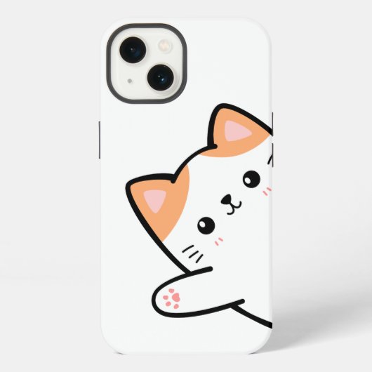 Etui iPhone 13 Chat mignon drôle (Verso)