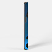 Etui iPhone 13 CHAT NOIR bleu (Côté droit)