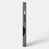 Etui iPhone 13 CHAT NOIR gris (Côté gauche)