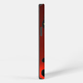 Etui iPhone 13 CHAT NOIR NINJA Ruby rouge (Côté droit)