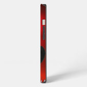 Etui iPhone 13 CHAT NOIR NINJA Ruby rouge (Côté gauche)