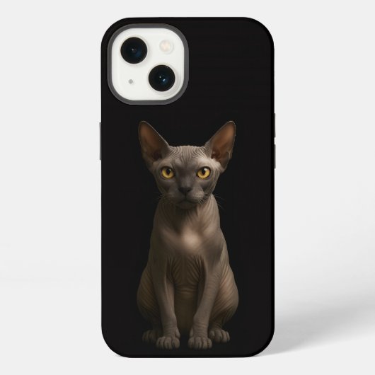 Etui iPhone 13 Chat Sphynx Noir 4 Luxe iPhone 13 (Verso)