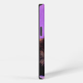 Etui iPhone 13 Chat Violet de Style Van Gogh (Côté droit)