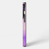 Etui iPhone 13 Chat Violet de Style Van Gogh (Côté gauche)
