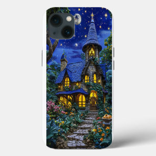 Etui iPhone 13 Château Magique de Rêve Conte de Fées Princesse