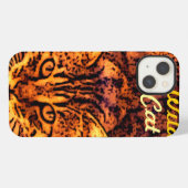 ETUI iPhone 13 CHATON DE CHAT SAUVAGE (Verso Horizontal)