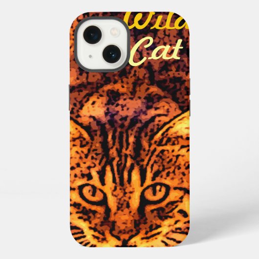 ETUI iPhone 13 CHATON DE CHAT SAUVAGE (Verso)