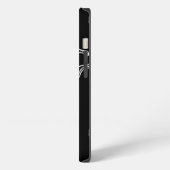 Etui iPhone 13 Chats blancs en noir (Côté gauche)