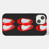 Etui iPhone 13 Chaussures Rouges (Verso Horizontal)