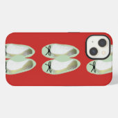 Etui iPhone 13 Chaussures vertes (Verso Horizontal)