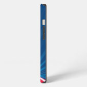 Etui iPhone 13 Chemin rouge et blanc avec Blue Rays Mobile (Côté gauche)