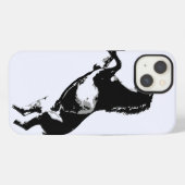 Etui iPhone 13 Cheval cabré (Verso Horizontal)