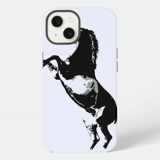 Etui iPhone 13 Cheval cabré (Verso)
